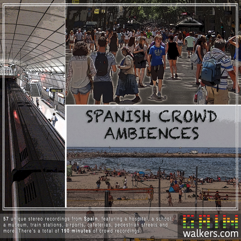 Spanish Crowd Ambiences - SFX Library · GainWalkers